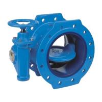 Затвор дисковый ГОСТ поворотный VP4201-08EP Ду 400 Ру10 фл с редуктором диск манжета EPDM Tecofi VP4201-08EP0400