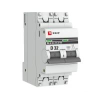 EKF mcb4763-6-2-32D-pro; Автоматический выключатель 2P 32А (D) 6кА ВА 47-63 PROxima