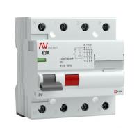EKF rccb-4-63-100-ac-av; Устройство защитного отключения DV 4P 63А/100мА (AC) AVERES
