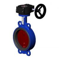 Затвор дисковый ГОСТ поворотный VPI4448-08EP Ду 80 Ру16 межфл с редуктором диск манжета EPDM Tecofi VPI4448-08EP0080
