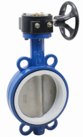 Затвор HORNHOF дисковый поворотный HB303 PTFE, DN200, PN16, с редуктором